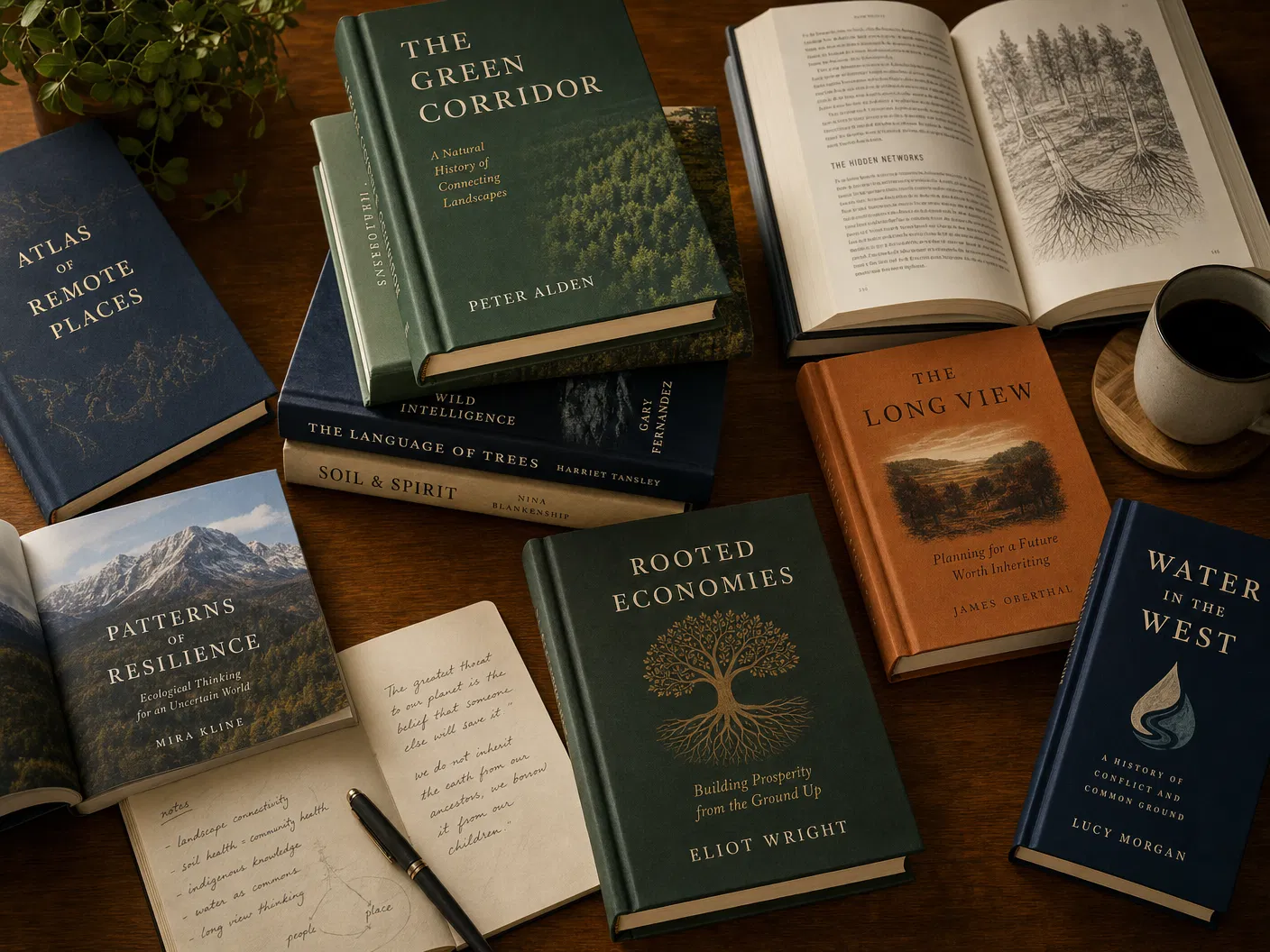 Stack of published books